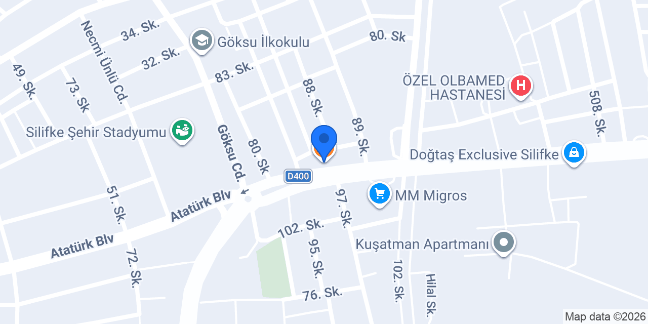MEHMET USTANIN YERİ SİLİFKE konumu