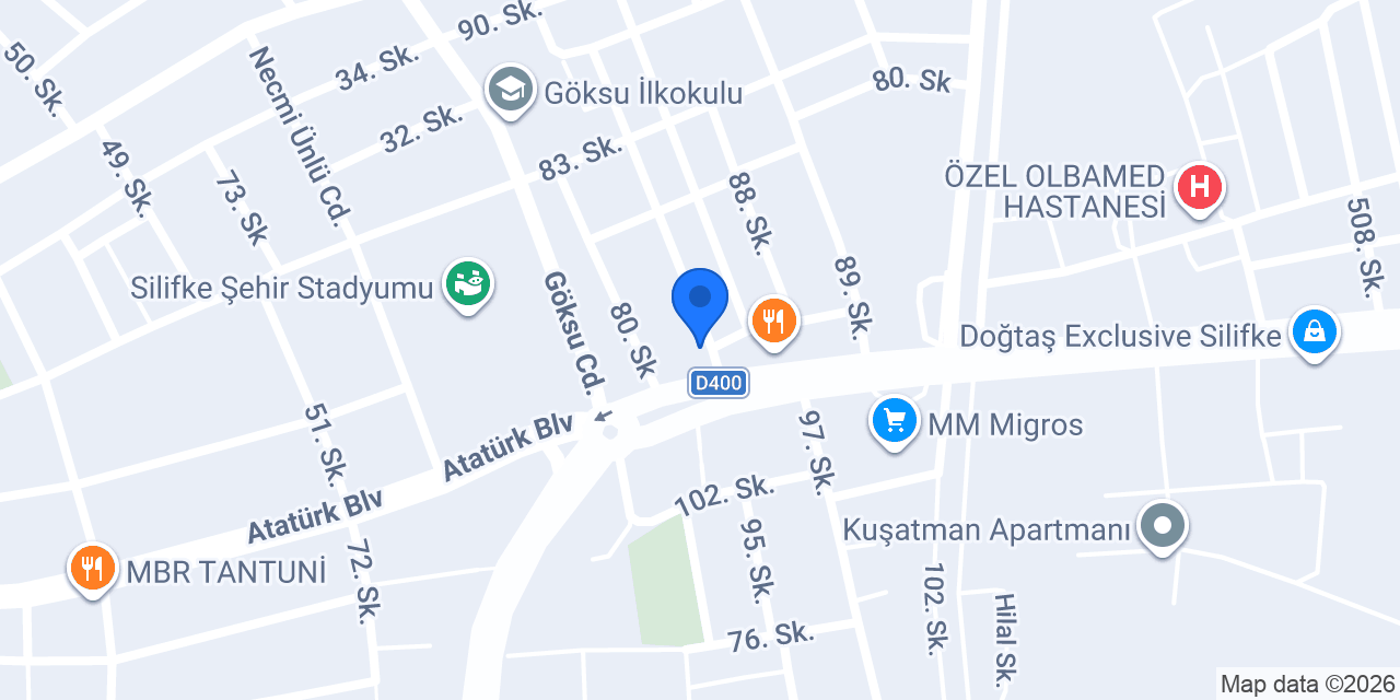 Patile veteriner kliniği konumu