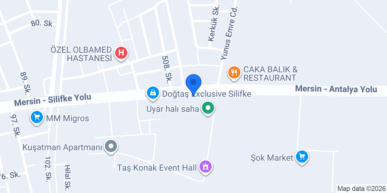 ÇELİKAL ELEKTRİK SİLİFKE konumu
