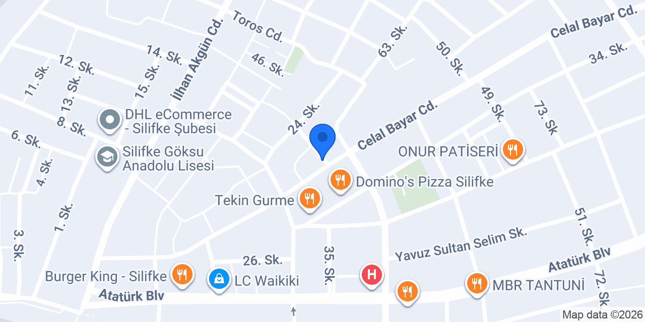 Hataylı Künefeci Bahtiyar Usta konumu