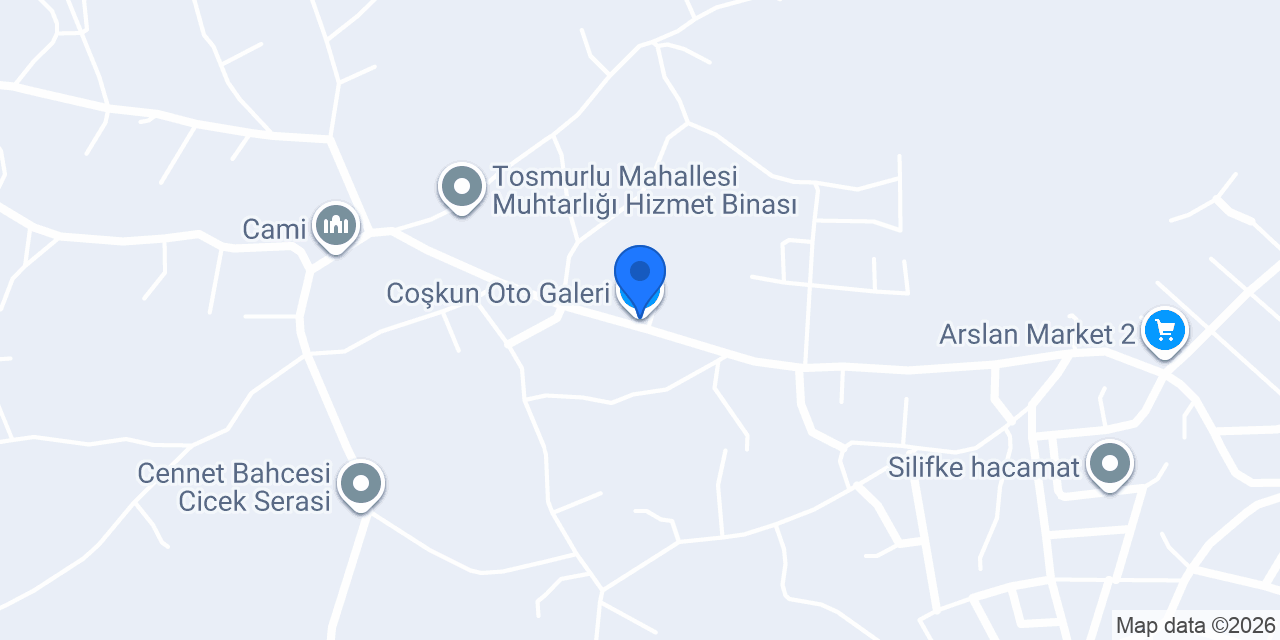Coşkun Oto Galeri konumu