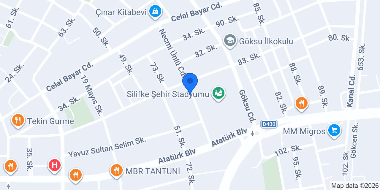 Diş Hekimi Adem YILMAZ konumu