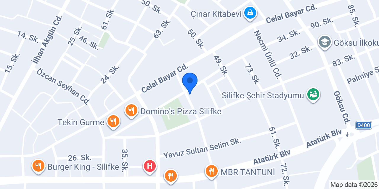 İşler Kitabevi Silifke Şube konumu