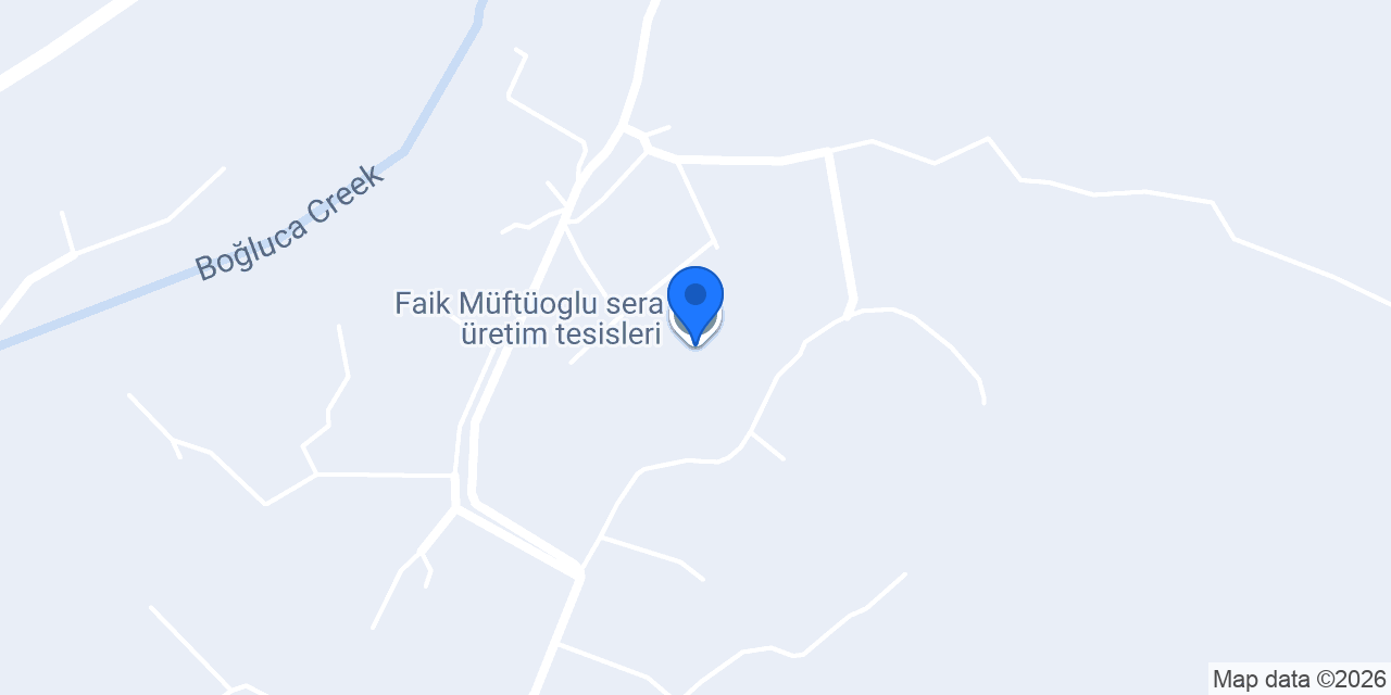 Faik Müftüoglu sera üretim tesisleri konumu