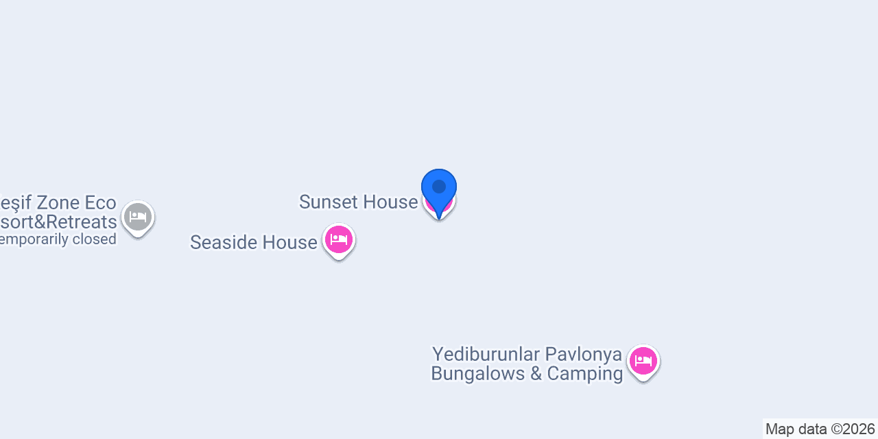 Sunset House konumu