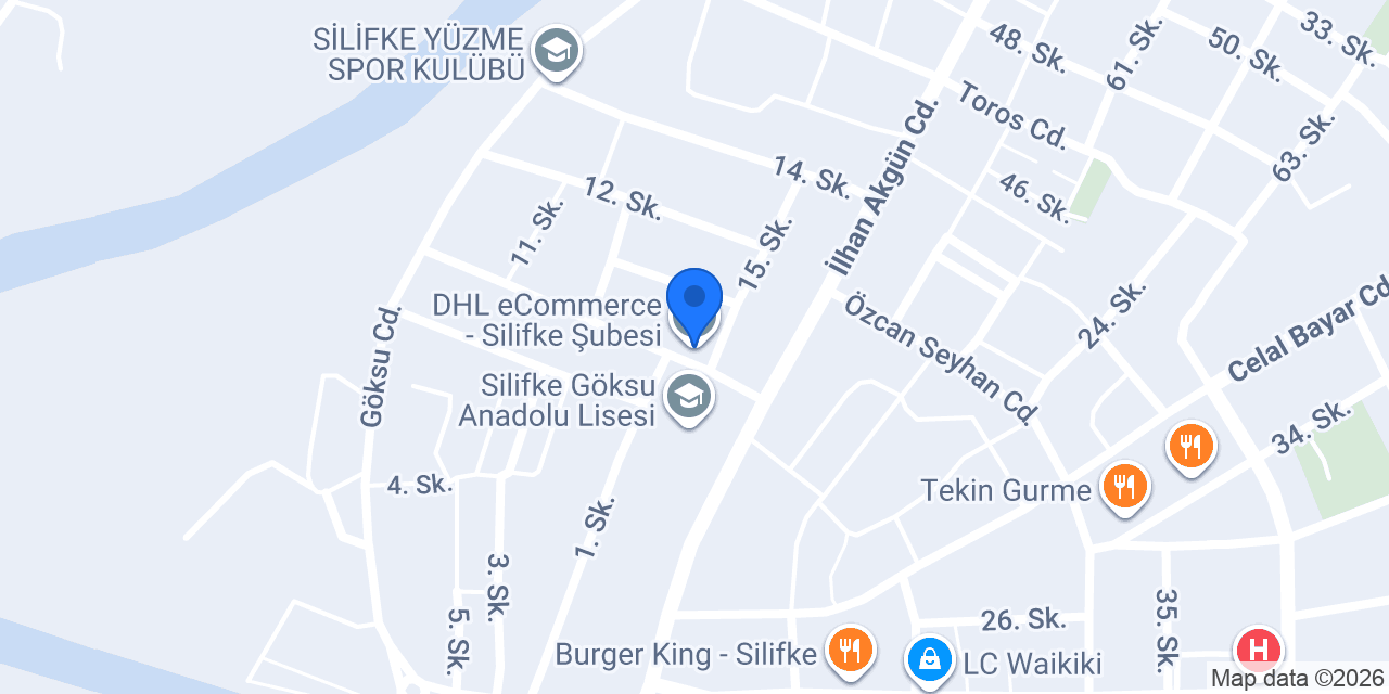 DHL eCommerce - Silifke Şubesi konumu