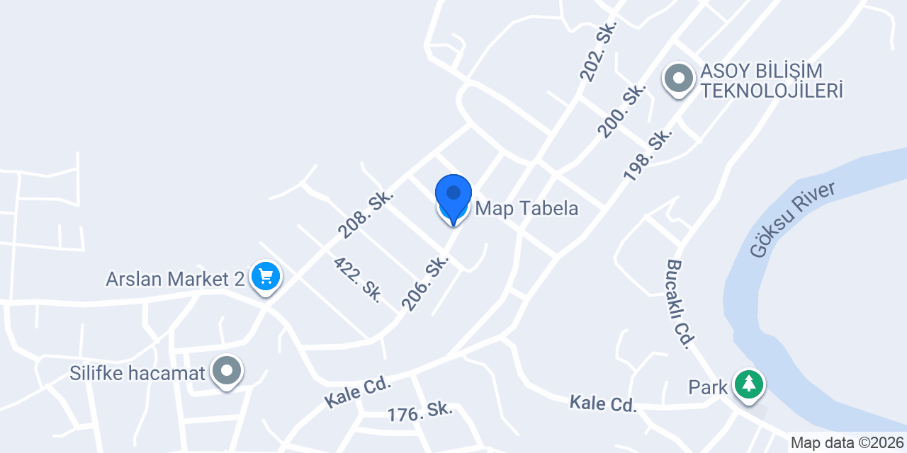 Map Tabela konumu