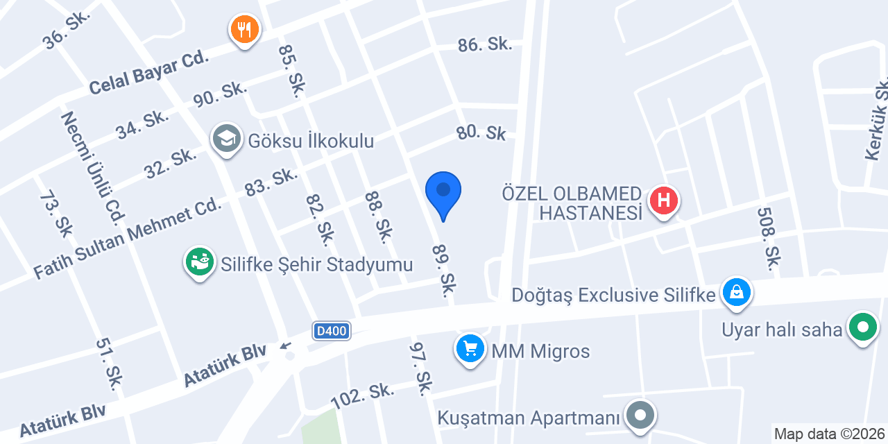 Erden Erkek Kuaförü konumu