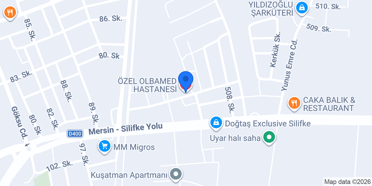 ÖZEL OLBAMED HASTANESİ konumu