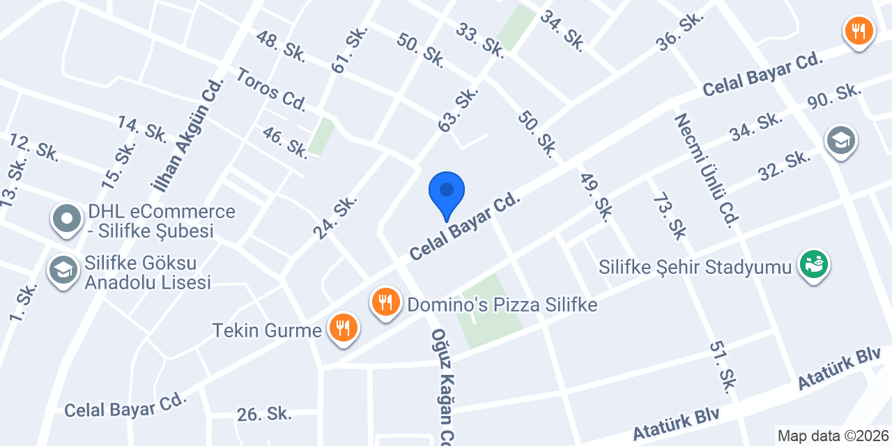 SiLİFKE GÖKSU ÇİLİNGİR konumu