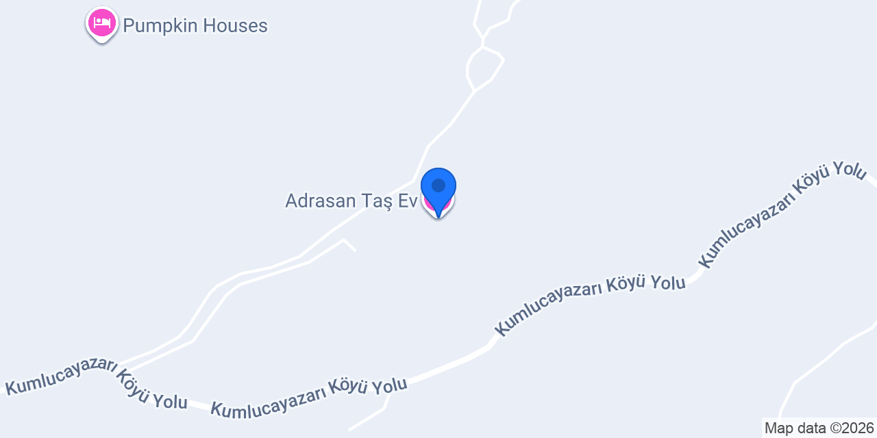 Adrasan Taş Ev konumu