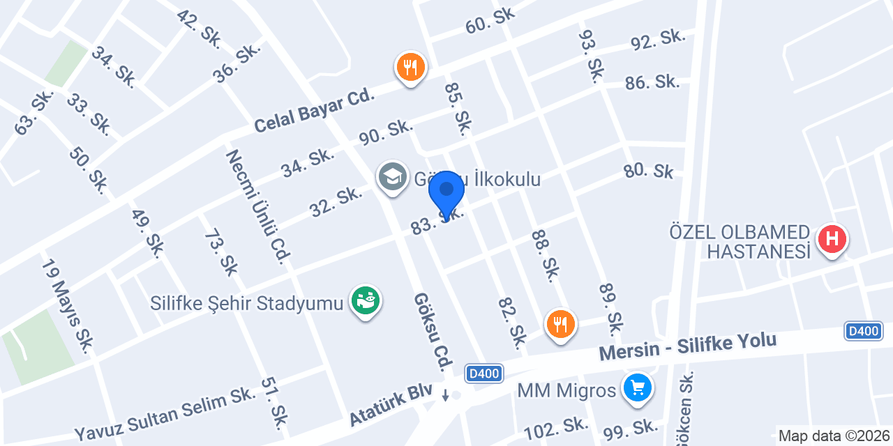 Bilgin Kurs Mwrkezi konumu