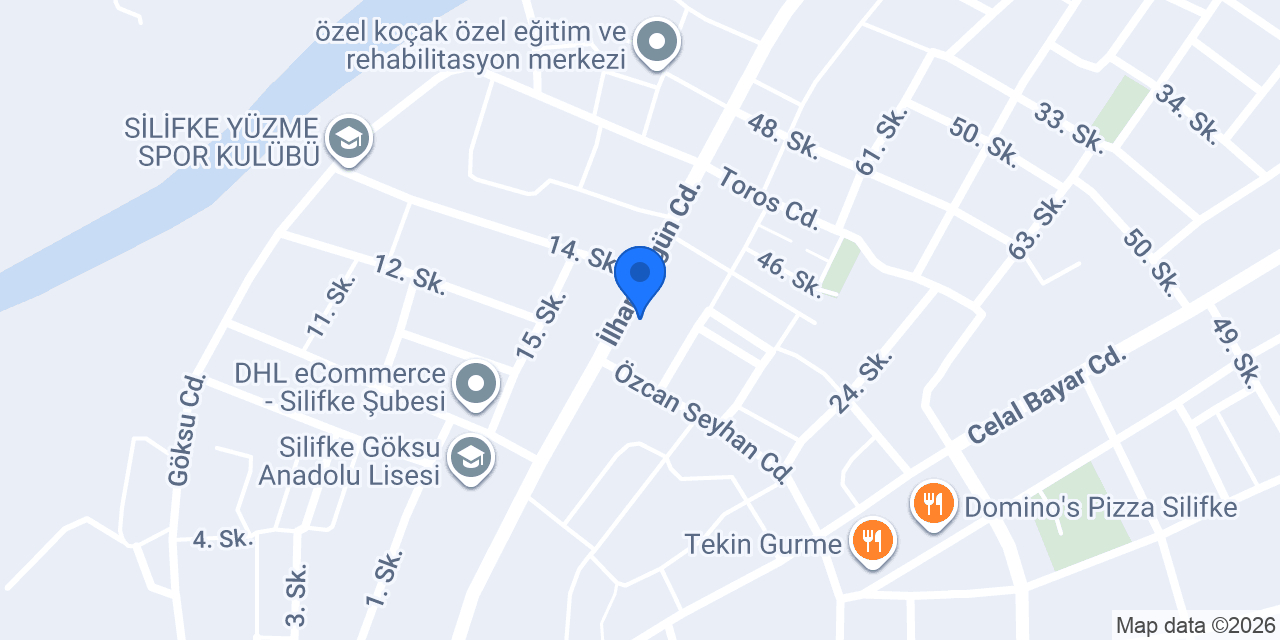 ÇiLEK MOTOR Silifke konumu