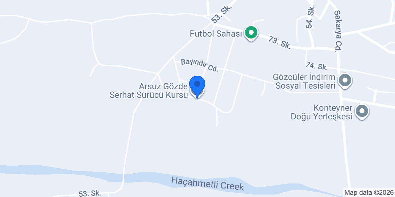 Arsuz Gözde Serhat Sürücü Kursu konumu