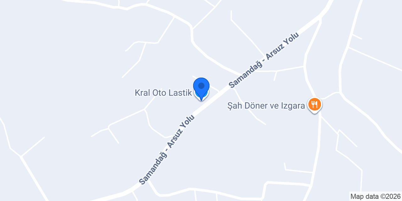 Kral Oto Lastik konumu