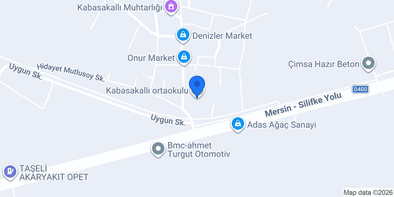 Kabasakallı ortaokulu konumu