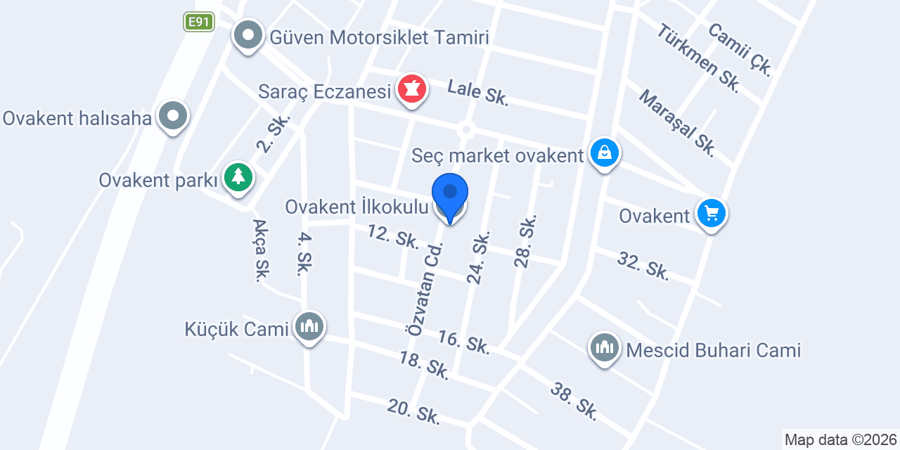 Ovakent İlkokulu konumu