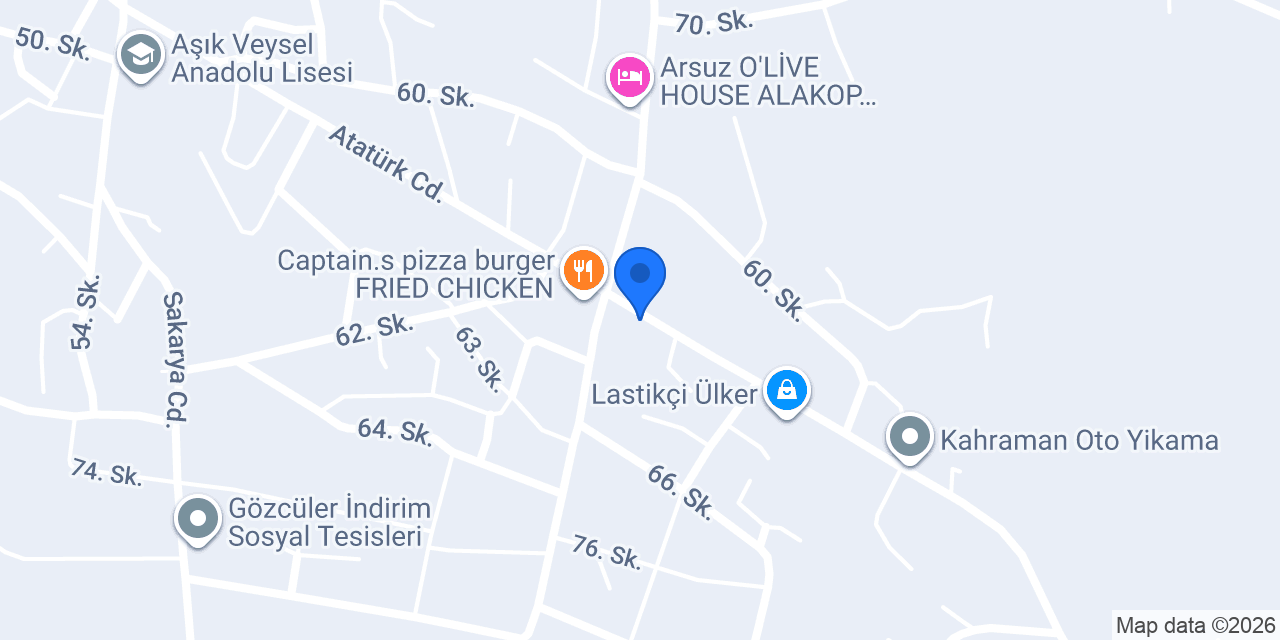 Güler oto yıkama konumu