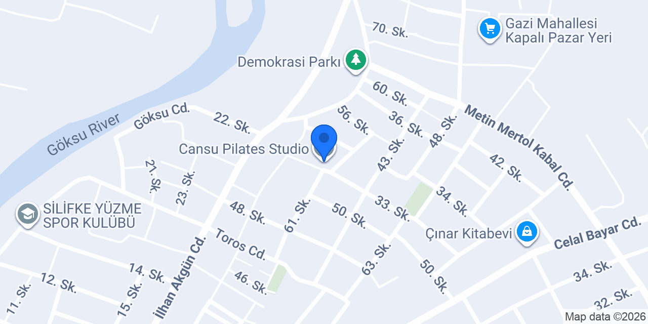 Cansu Pilates Studio konumu