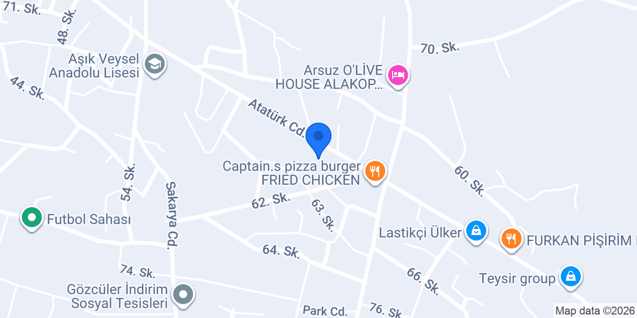 CRK Çelik Ev ve Dekorasyon konumu