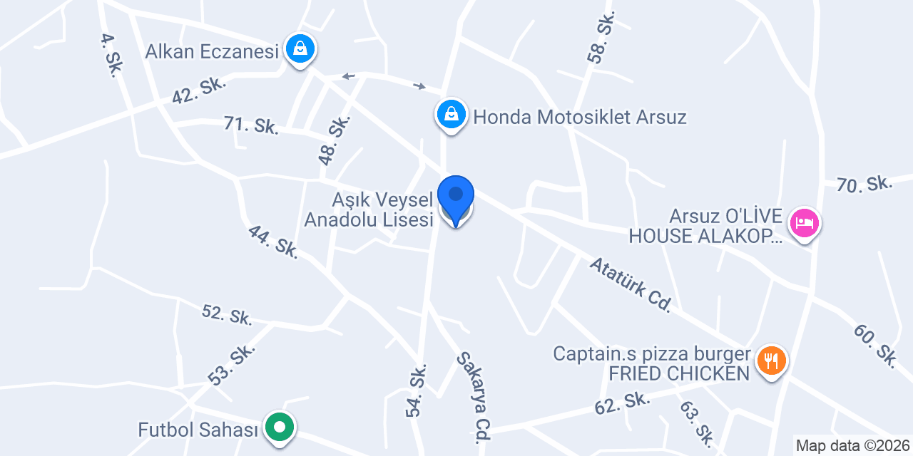 Aşık Veysel Anadolu Lisesi konumu