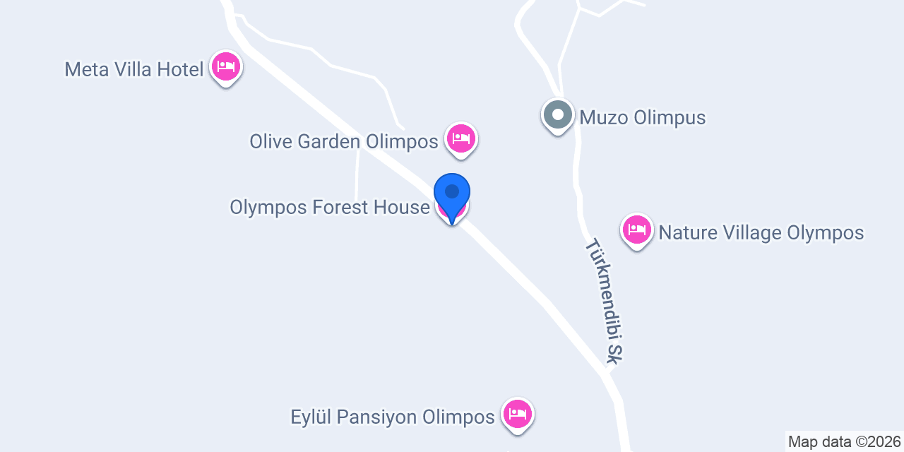 Olympos Forest House konumu