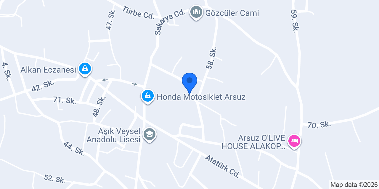 Tümkaya Mobilya konumu