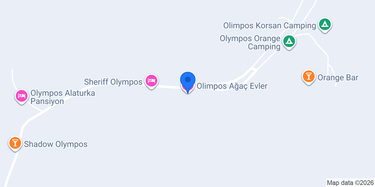Olimpos Ağaç Evler konumu