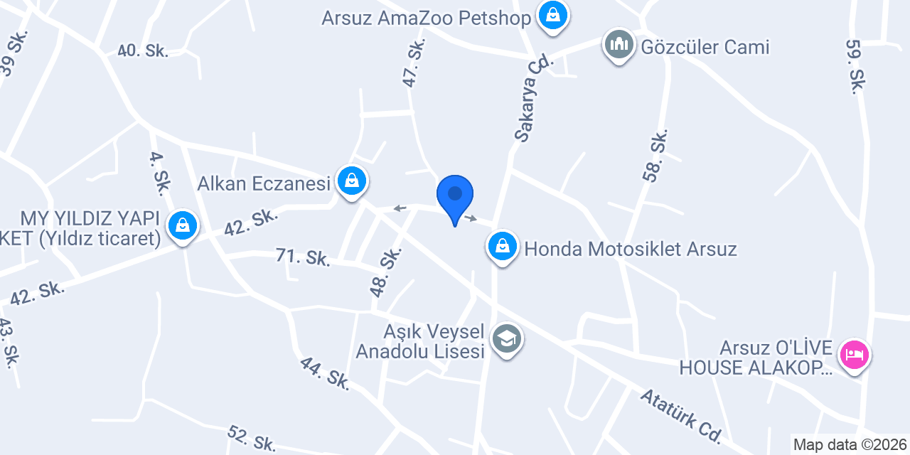 İskenderun Gözcüler Aile Sağlık Merkezi konumu