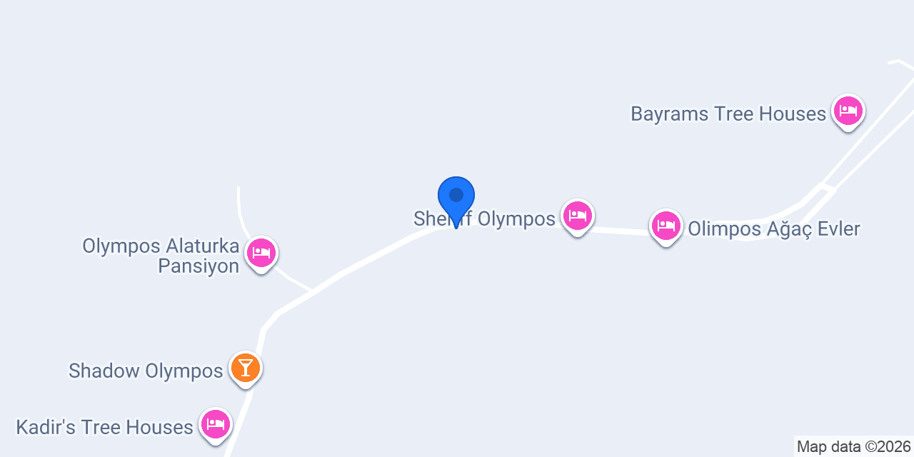 Olimpos Keçi Cafe Camping konumu