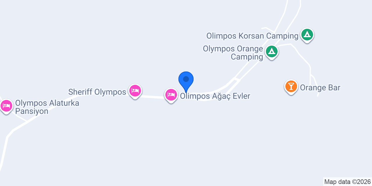 Olympos Mercan Bungalow Pansiyon konumu