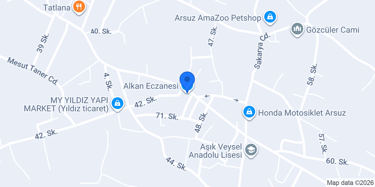 Alkan Eczanesi konumu