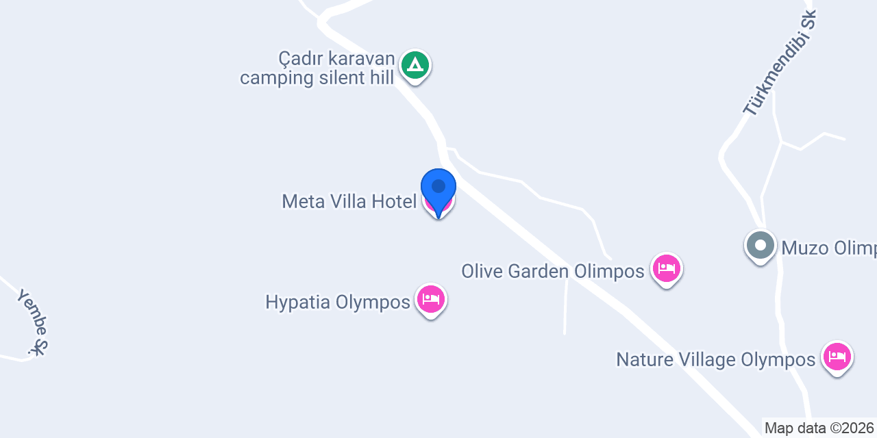 Meta Villa Hotel konumu
