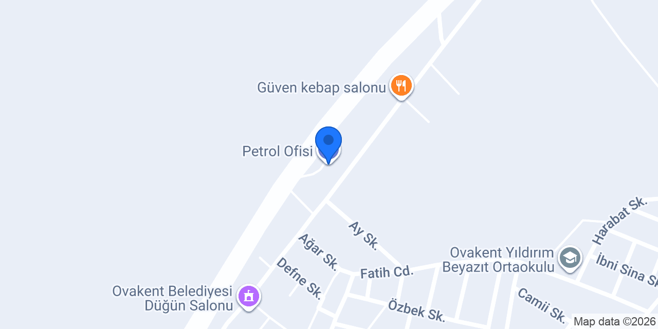 Petrol Ofisi konumu