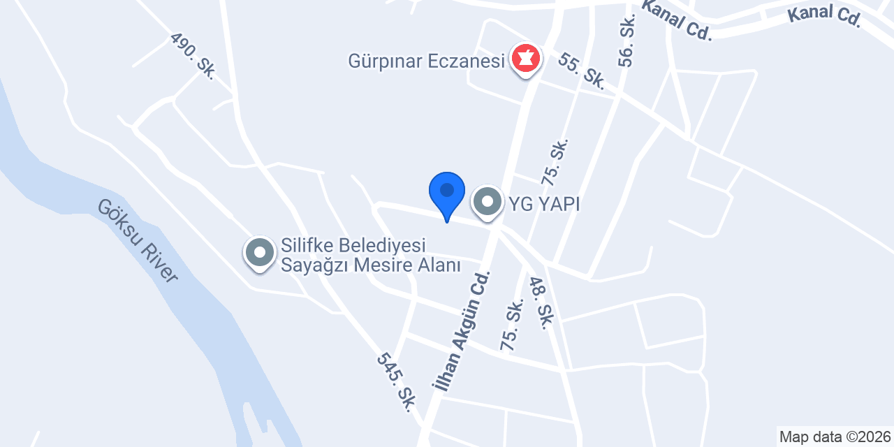 Silifke Başçıl Sıhhi Tesisat konumu