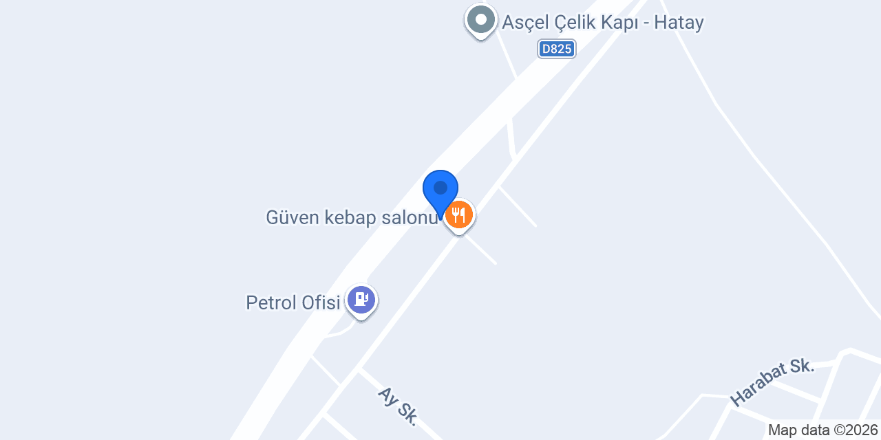 Demiroğlu oto kiralama konumu