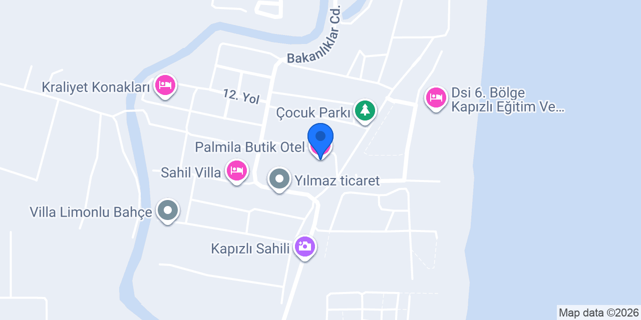 Palmila Butik Otel konumu