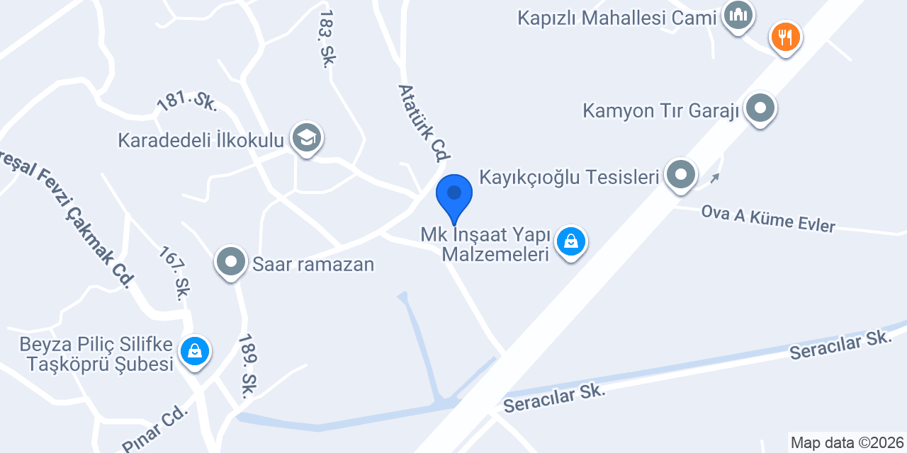 Karadedeli Talebe Yurdu konumu