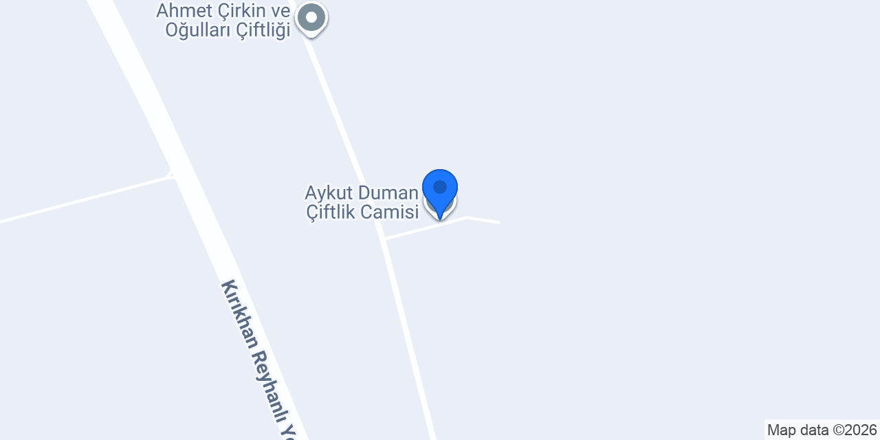 Aykut Duman Çiftlik Camisi konumu