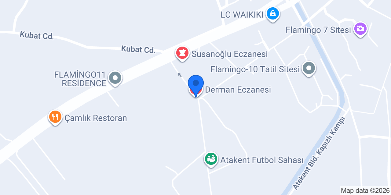 Derman Eczanesi konumu