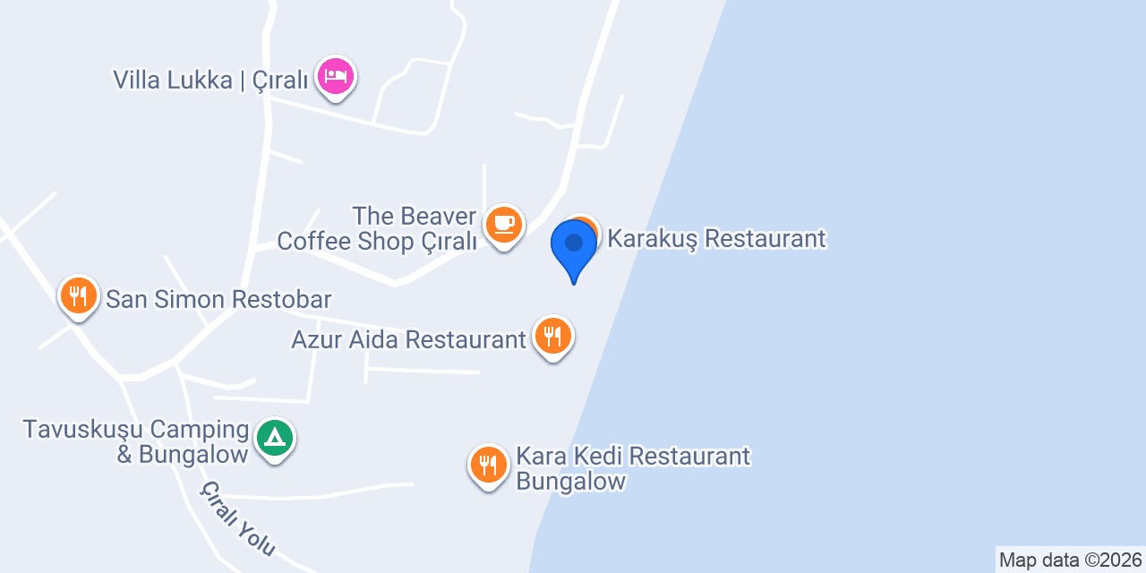 Orange Restaurant & Plaj konumu