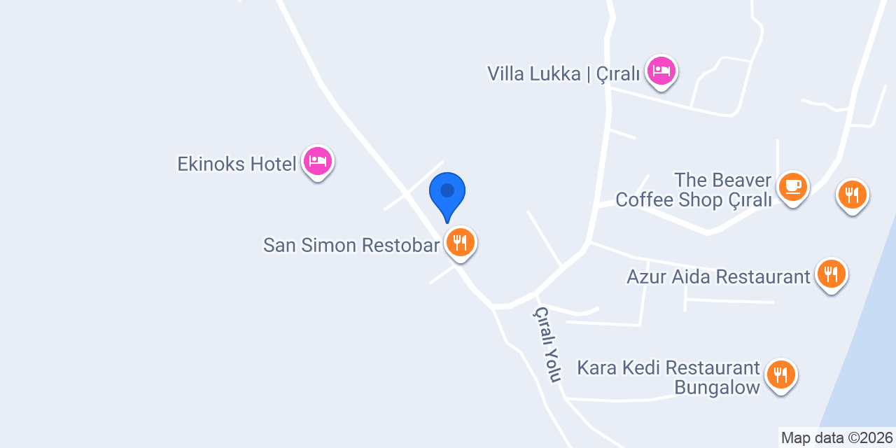 Porto Ceneviz Pansiyon konumu