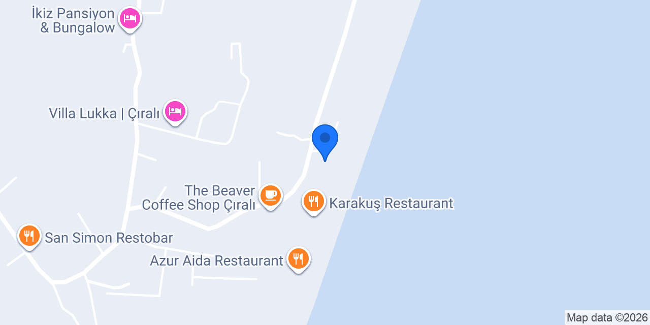 Çıralı Beach Restaurant konumu