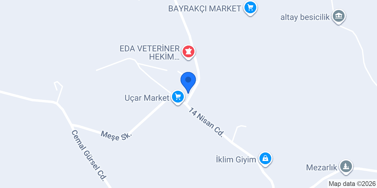 Çetillik İlkokulu konumu