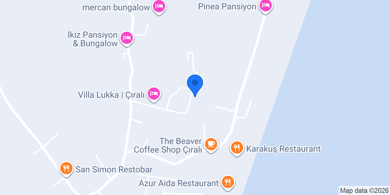 Alican Pansiyon & Çıralı Pansiyonları & чиралы & чирали & пансйонат & отель konumu