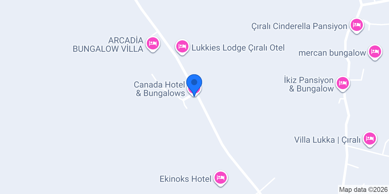Canada Hotel & Bungalows konumu
