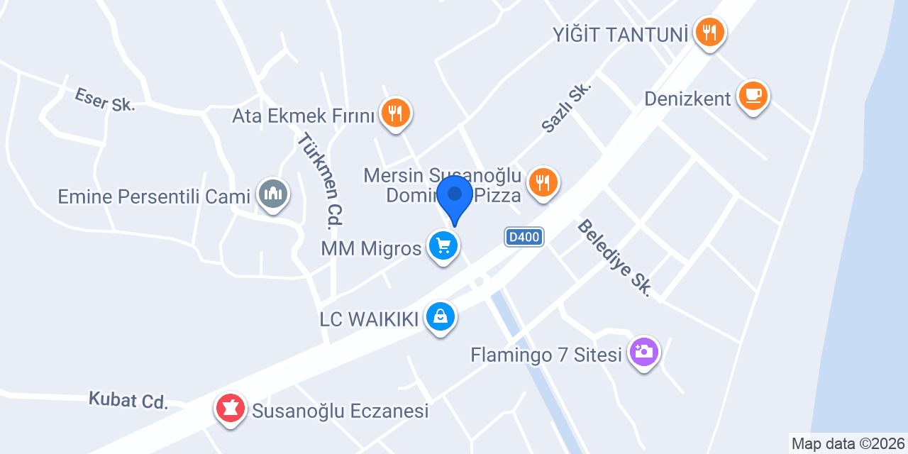 Ünlü Apart Otel konumu