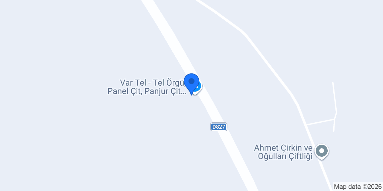 Var Tel - Tel Örgü, Panel Çit, Panjur Çit, Çim Çit Sistemleri HATAY (Fabrika) konumu