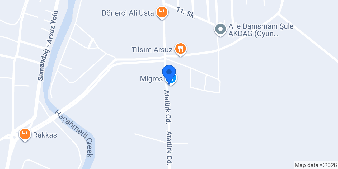 Can Mefruşat Arsuz konumu