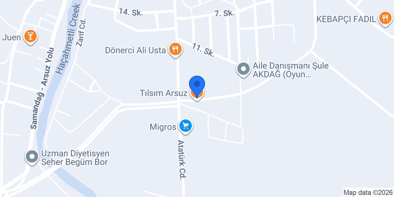 EKENEL ELEKTRİK AYDINLATMA ARSUZ konumu